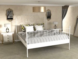 realistyczne łóżko Model 3D