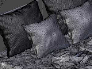 realistic bed 3D 模型