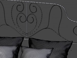 realistic bed 3D 模型
