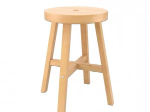 wood stool 3D Model