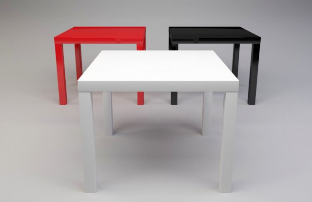coffee table ikea lack Modelo 3D .c4d .max .obj .3ds .fbx .stl .blend 