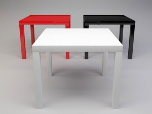 coffee table ikea lack Modelo 3D