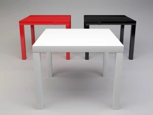 coffee table ikea lack 3D Model