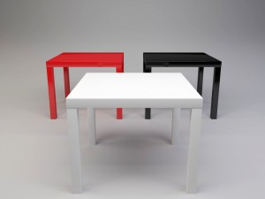 coffee table ikea lack Modelo 3D