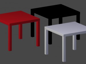 coffee table ikea lack Modelo 3D