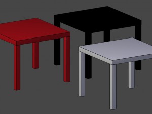 coffee table ikea lack Modelo 3D