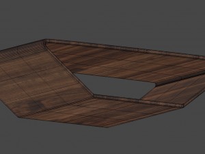 modern brasilia coffee table Modelo 3D