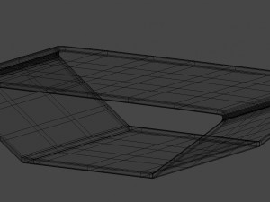 modern brasilia coffee table Modelo 3D