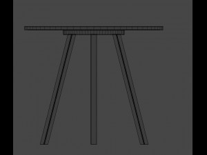 round table 3D मॉडल