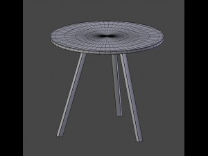 round table 3D मॉडल