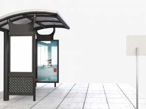 bus stop shelter 3Dモデル