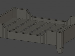 dog bed Model 3D