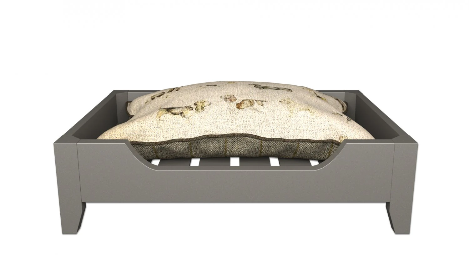 dog bed 2 3D Model .c4d .max .obj .3ds .fbx .stl .blend