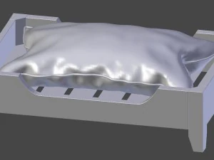 dog bed 2 3D Model