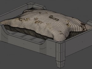 dog bed 2 3D Model