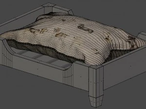 dog bed 2 3D Model