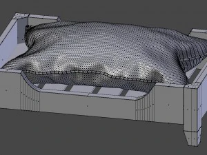 dog bed 2 3D Model