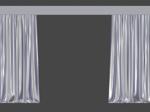 modern curtain 3D मॉडल