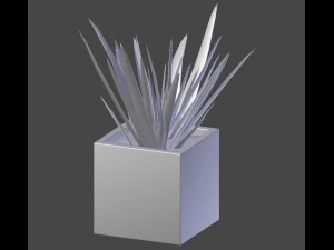 алоэ вера &mdash; горшечное растение 3D Модель