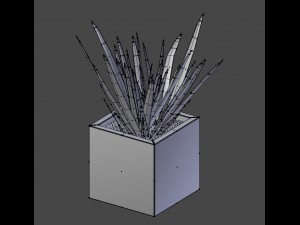 aloe vera - potted plant Modelo 3D
