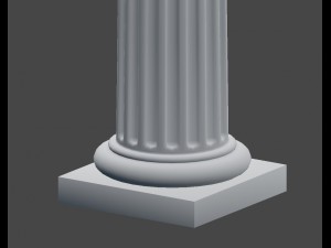 doric column Modello 3D
