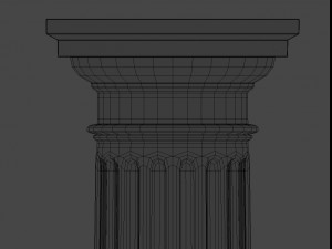 doric column Modello 3D