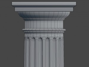 doric column Modello 3D