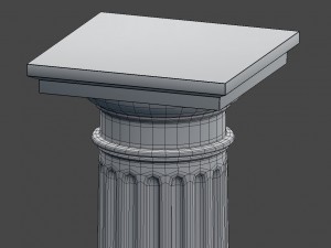 doric column Modello 3D