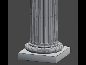 doric column Modello 3D