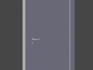 modern wooden door Modèle 3D