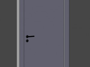 modern wooden door Modèle 3D