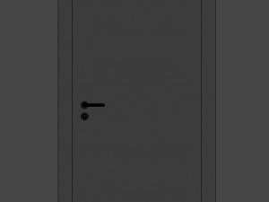 modern wooden door Modèle 3D