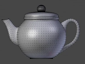 colorful teapot set 3D Model