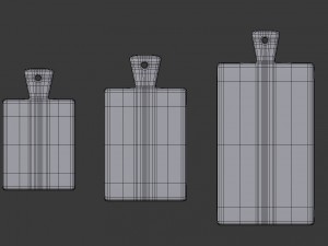 chopping board 5 set of 3 3D 模型