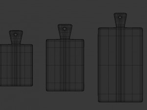chopping board 5 set of 3 3D 模型