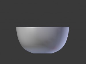 wood bowl Modello 3D