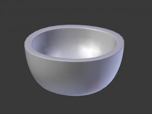 wood bowl Modello 3D