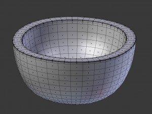 wood bowl Modello 3D
