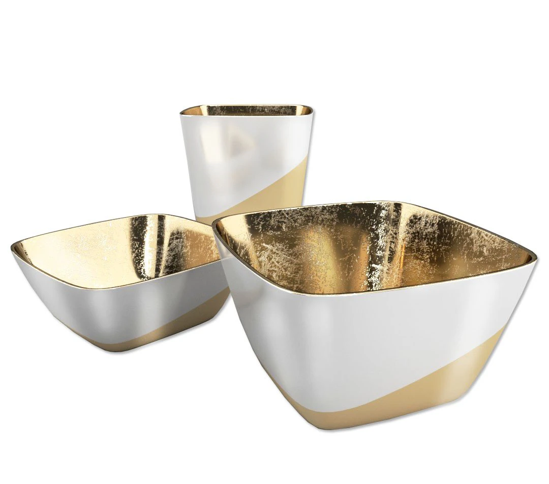 a set of minimal tableware 3D Model .c4d .max .obj .3ds .fbx .stl .blend 