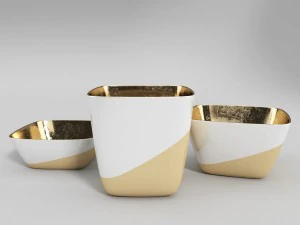 a set of minimal tableware 3D Model