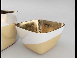 a set of minimal tableware 3D-Modell