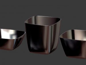 a set of minimal tableware 3D Model