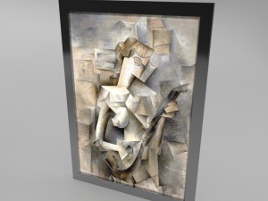 paintings picasso low poly Modelo 3D