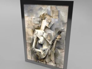 paintings picasso low poly 3D Model