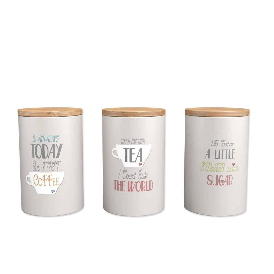 storage jars - set of 3 3D Model .c4d .max .obj .3ds .fbx .stl .blend