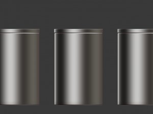 storage jars - set of 3 Model 3D