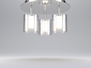 ceiling lamp 3 spot Model 3D