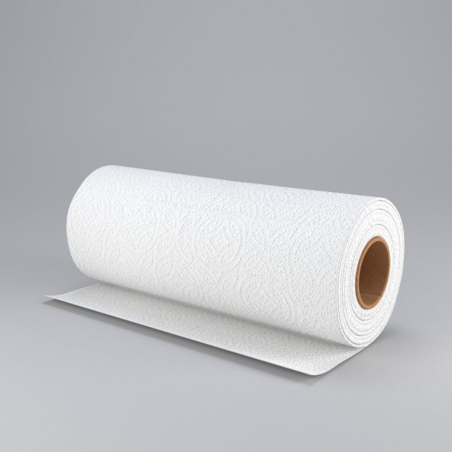 paper towel Modelo 3D .c4d .max .obj .3ds .fbx .stl .blend 