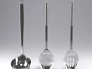 set of ladles - kitchen utensil set 3D Model