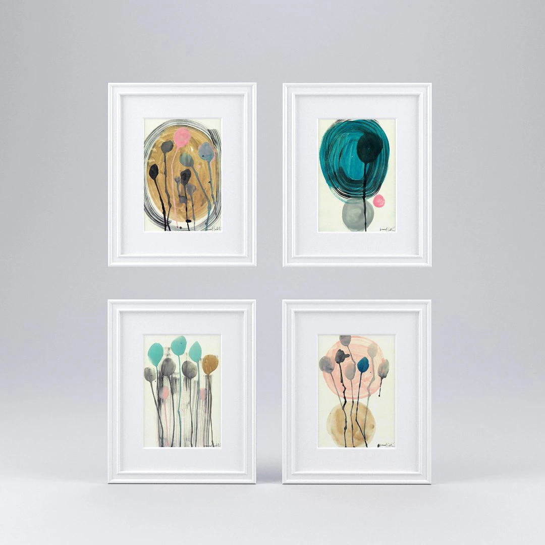 artwork - picture frames set of 4 3D Model .c4d .max .obj .3ds .fbx .stl .blend 